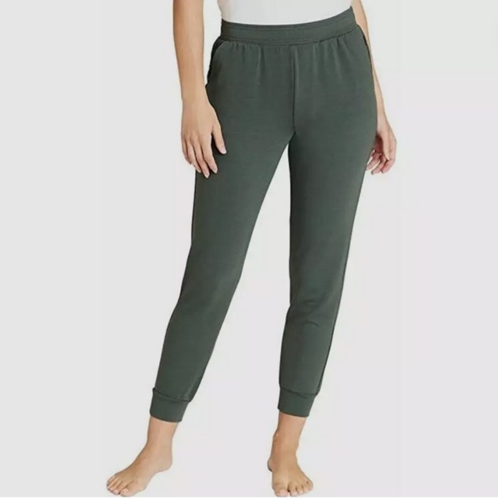 Eddie Bauer Lounge Fleece Jogger in Heather Olive